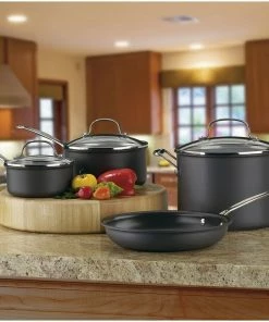 Cuisinart Chef's Classic Hard Anodized Nonstick Cookware Set | 7-Piece -Cookware Sets Shop 66 7 hard anodized cookware popup