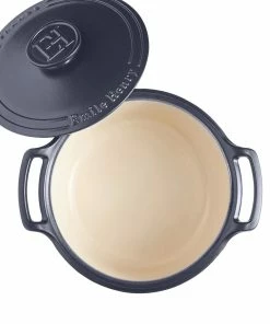 Emile Henry 4-Quart Sublime Stewpot | Indigo 10 Emile Henry 4-Quart Sublime Stewpot | Indigo -Cookware Sets Shop 664740 sublime dutch oven top open