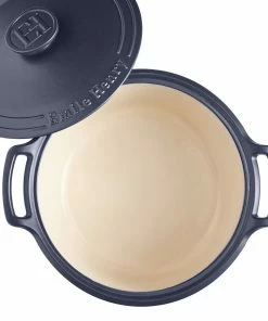 Emile Henry 7.5-Quart Sublime Stewpot | Indigo -Cookware Sets Shop 664770 sublime dutch oven top open