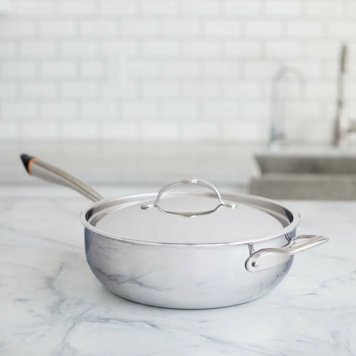 Hestan Cue 5.5 Qt. Smart Chef's Pot | Stainless Steel 4 Hestan Cue 5.5 Qt. Smart Chef's Pot | Stainless Steel - Image 2