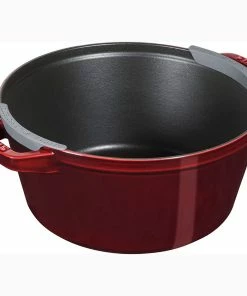 Staub Stackable Cocotte, Braiser, And Grill Pan With Lid | Grenadine -Cookware Sets Shop 715ps1fpcrl. ac sl1500