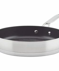 KitchenAid Non-Electrics KitchenAid 10.25" Stainless Steel 3-Ply Round Grill Pan | Nonstick 14 KitchenAid Non-Electrics KitchenAid 10.25" Stainless Steel 3-Ply Round Grill Pan | Nonstick -Cookware Sets Shop 71 v8twzwxl. ac sl1500