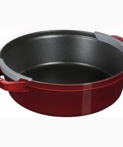 Staub Stackable Cocotte, Braiser, And Grill Pan With Lid | Grenadine -Cookware Sets Shop 71bmnjo9oil. ac sl1500