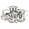 All-Clad D5 Brushed Stainless Steel 14-Piece Cookware Set 2 All-Clad D5 Brushed Stainless Steel 14-Piece Cookware Set -Cookware Sets Shop 71hikuan pl. ac sl1500