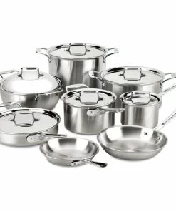 All-Clad D5 Brushed Stainless Steel 14-Piece Cookware Set