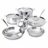 All-Clad D3 Stainless Steel Cookware Set & Casserole Pan | 10-Piece