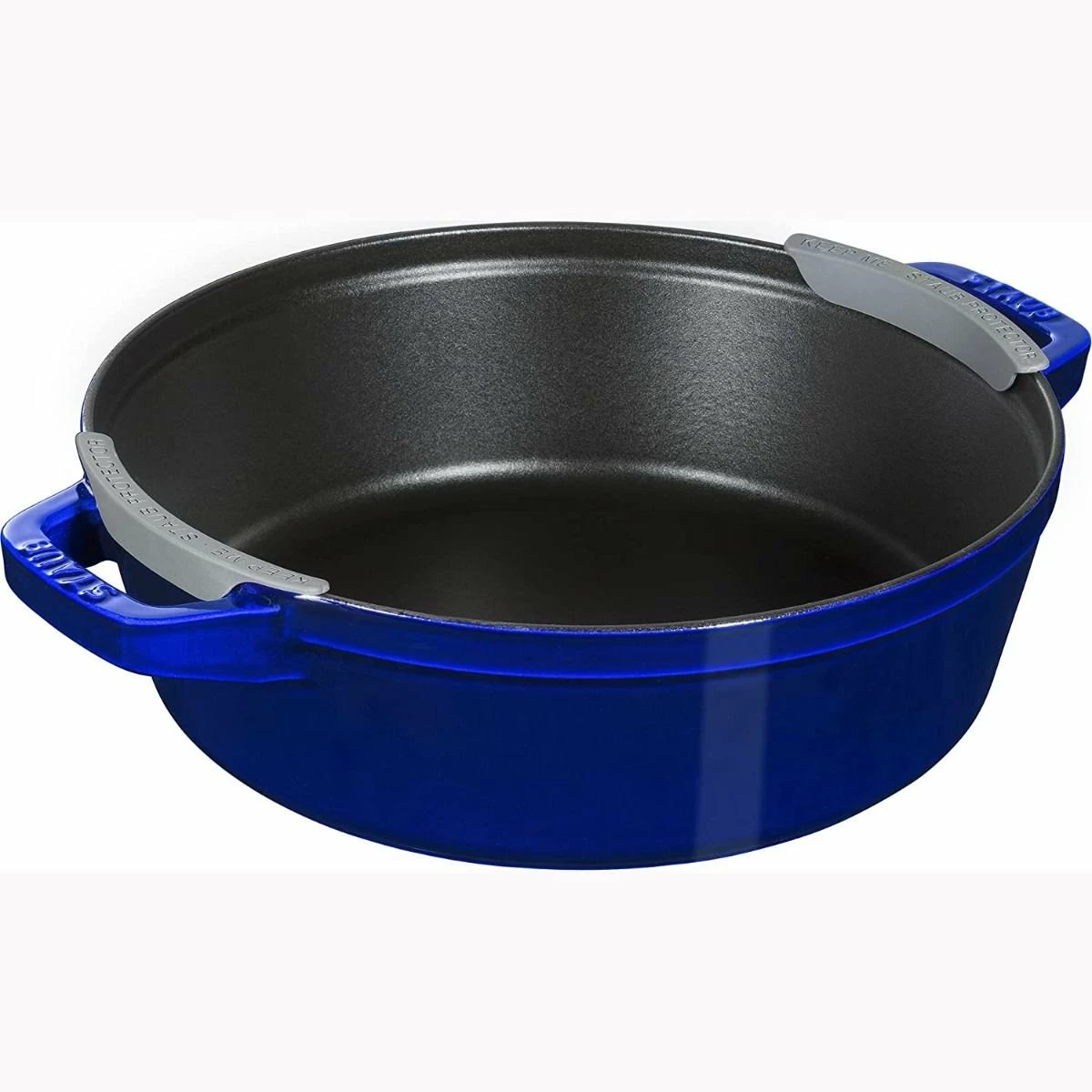 Staub Stackable Cocotte, Braiser, And Grill Pan With Lid | Dark Blue 6 Staub Stackable Cocotte, Braiser, And Grill Pan With Lid | Dark Blue - Image 4