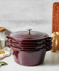Staub Stackable Cocotte, Braiser, And Grill Pan With Lid | Grenadine -Cookware Sets Shop 71qudu26bfl. ac sl1500
