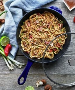 Staub 2.9 Qt Cast Iron Daily Pan | Dark Blue 13 Staub 2.9 Qt Cast Iron Daily Pan | Dark Blue -Cookware Sets Shop 750056187