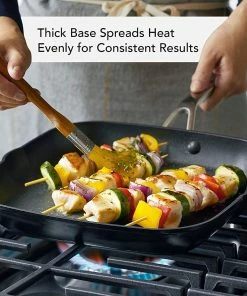 KitchenAid Non-Electrics KitchenAid Nonstick Hard Anodized Induction Square Grill Pan/Griddle With Pouring Spouts | 11.25" 16 KitchenAid Non-Electrics KitchenAid Nonstick Hard Anodized Induction Square Grill Pan/Griddle With Pouring Spouts | 11.25" -Cookware Sets Shop 81bbba1xdel. ac sl1500