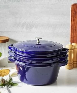 Staub Stackable Cocotte, Braiser, And Grill Pan With Lid | Dark Blue 25 Staub Stackable Cocotte, Braiser, And Grill Pan With Lid | Dark Blue -Cookware Sets Shop 81ibc0y49ul. ac sl1500