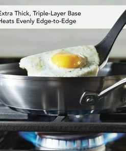 KitchenAid Non-Electrics KitchenAid Stainless Steel 3-Ply Base Fry Pan | 9.5" -Cookware Sets Shop 81lq1 r5q3l. ac sl1500