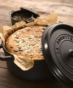 Staub 5.5 Qt. Round Cocotte/Dutch Oven | Matte Black -Cookware Sets Shop 872078000301 4 ls 1