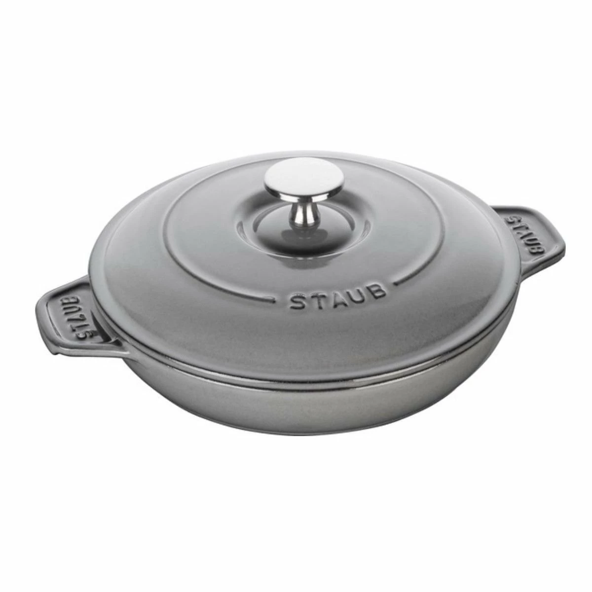 Staub 24 Oz Round Covered Braiser | Graphite Grey 3 Staub 24 Oz Round Covered Braiser | Graphite Grey