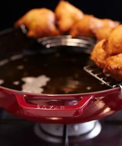 Staub 4.5 Qt. Perfect Frying Pan | Grenadine 8 Staub 4.5 Qt. Perfect Frying Pan | Grenadine -Cookware Sets Shop 872078015664 5 ls