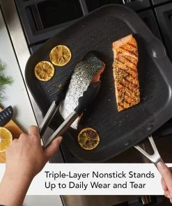 KitchenAid Non-Electrics KitchenAid Nonstick Hard Anodized Induction Square Grill Pan/Griddle With Pouring Spouts | 11.25" 17 KitchenAid Non-Electrics KitchenAid Nonstick Hard Anodized Induction Square Grill Pan/Griddle With Pouring Spouts | 11.25" -Cookware Sets Shop 91ii5anyk5l. ac sl1500