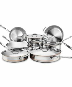 All-Clad Copper Core 5-Ply Bonded Stainless Steel Cookware Set | 14-Piece