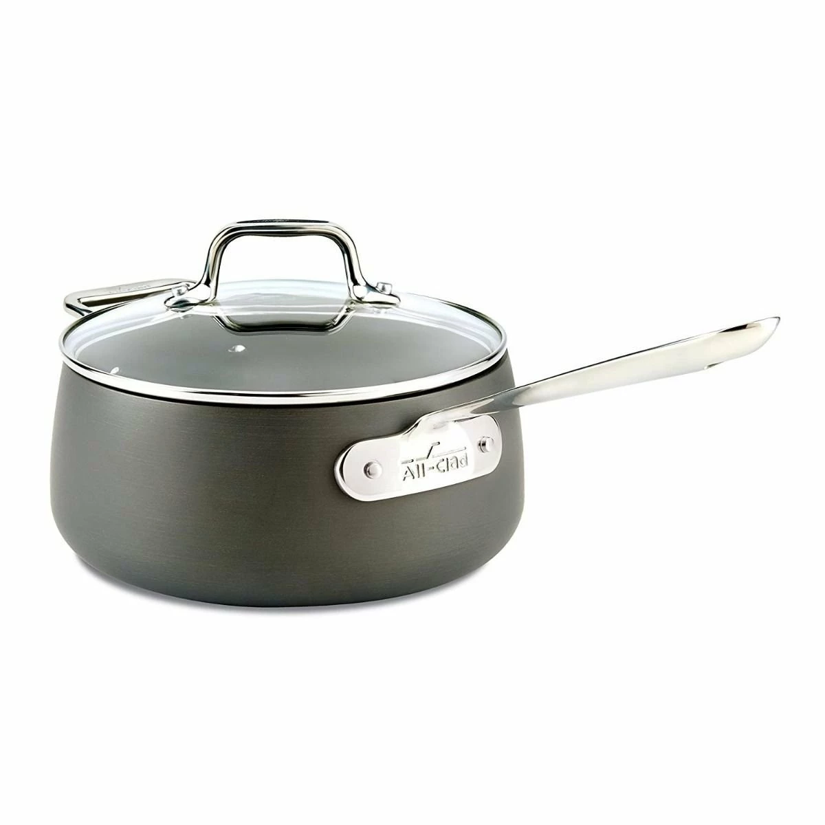All-Clad HA1 Hard Anodized Nonstick Saucepan & Lid | 3.5 Qt. 3 All-Clad HA1 Hard Anodized Nonstick Saucepan & Lid | 3.5 Qt.