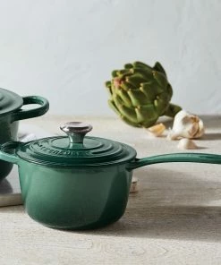 Le Creuset 1.75 Qt. Signature Enameled Cast Iron Saucepan With Stainless Steel Knob | Artichaut -Cookware Sets Shop art1 1