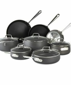 All-Clad HA1 Hard Anodized Nonstick Cookware Set | 13-Piece