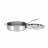 Cuisinart Custom-Clad 5-Ply Stainless Steel Saute Pan With Helper Handle & Lid | 5.5 Qt. 2 Cuisinart Custom-Clad 5-Ply Stainless Steel Saute Pan With Helper Handle & Lid | 5.5 Qt. -Cookware Sets Shop cc555 30h lidoff