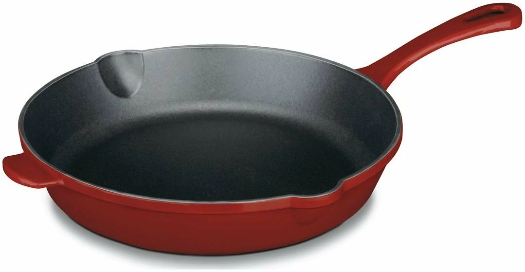 Cuisinart Chef's Classic Cast Iron 10" Skillet | Cardinal Red 3 Cuisinart Chef's Classic Cast Iron 10" Skillet | Cardinal Red