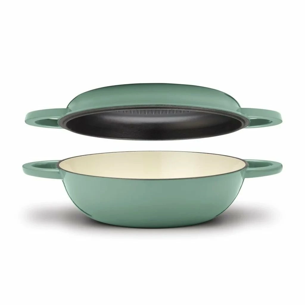 Cuisinart Chef's Classic Enameled Cast Iron 2-in-1 Multipurpose Set | Sage Green 4 Cuisinart Chef's Classic Enameled Cast Iron 2-in-1 Multipurpose Set | Sage Green - Image 2