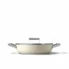 SMEG 4 Qt. Nonstick Deep Pan With Lid | Cream -Cookware Sets Shop ckfd2811crm