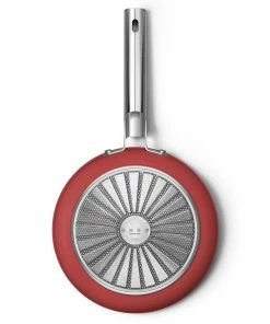 SMEG 9.5" Nonstick Fry Pan | Red 10 SMEG 9.5" Nonstick Fry Pan | Red -Cookware Sets Shop ckff2401rdm 6
