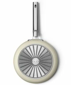 SMEG 10" Nonstick Fry Pan | Cream 10 SMEG 10" Nonstick Fry Pan | Cream -Cookware Sets Shop ckff2601crm 6