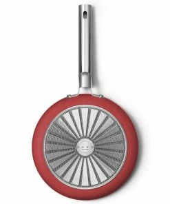 SMEG 10" Nonstick Fry Pan | Red -Cookware Sets Shop ckff2601rdm 6