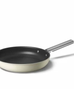 SMEG 11" Nonstick Fry Pan | Cream 10 SMEG 11" Nonstick Fry Pan | Cream -Cookware Sets Shop ckff2801crm 1