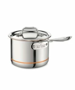 All-Clad Copper Core 5-Ply Bonded Stainless Steel Cookware Set | 7-Piece 12 All-Clad Copper Core 5-Ply Bonded Stainless Steel Cookware Set | 7-Piece -Cookware Sets Shop copper2saucepan 2