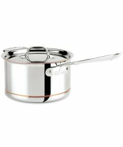 All-Clad Copper Core 5-Ply Bonded Stainless Steel Saucepan | 4 Qt.