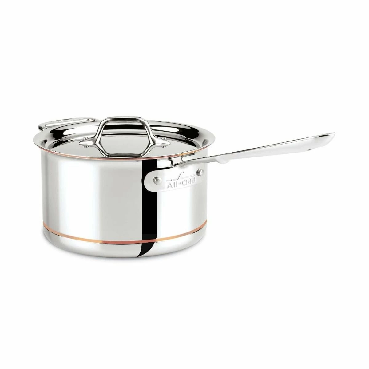 All-Clad Copper Core 5-Ply Bonded Stainless Steel Saucepan | 4 Qt. 3 All-Clad Copper Core 5-Ply Bonded Stainless Steel Saucepan | 4 Qt.