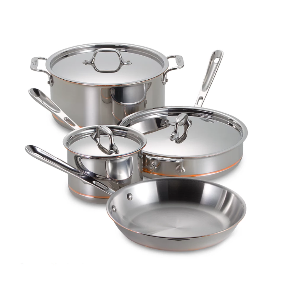All-Clad Copper Core 5-Ply Bonded Stainless Steel Cookware Set | 7-Piece 4 All-Clad Copper Core 5-Ply Bonded Stainless Steel Cookware Set | 7-Piece - Image 2