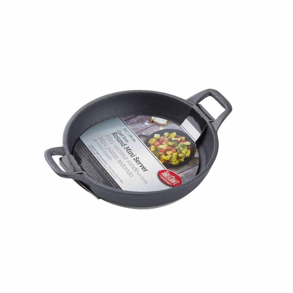 TableCraft 12oz Mini Cast Iron Server | Round 3 TableCraft 12oz Mini Cast Iron Server | Round