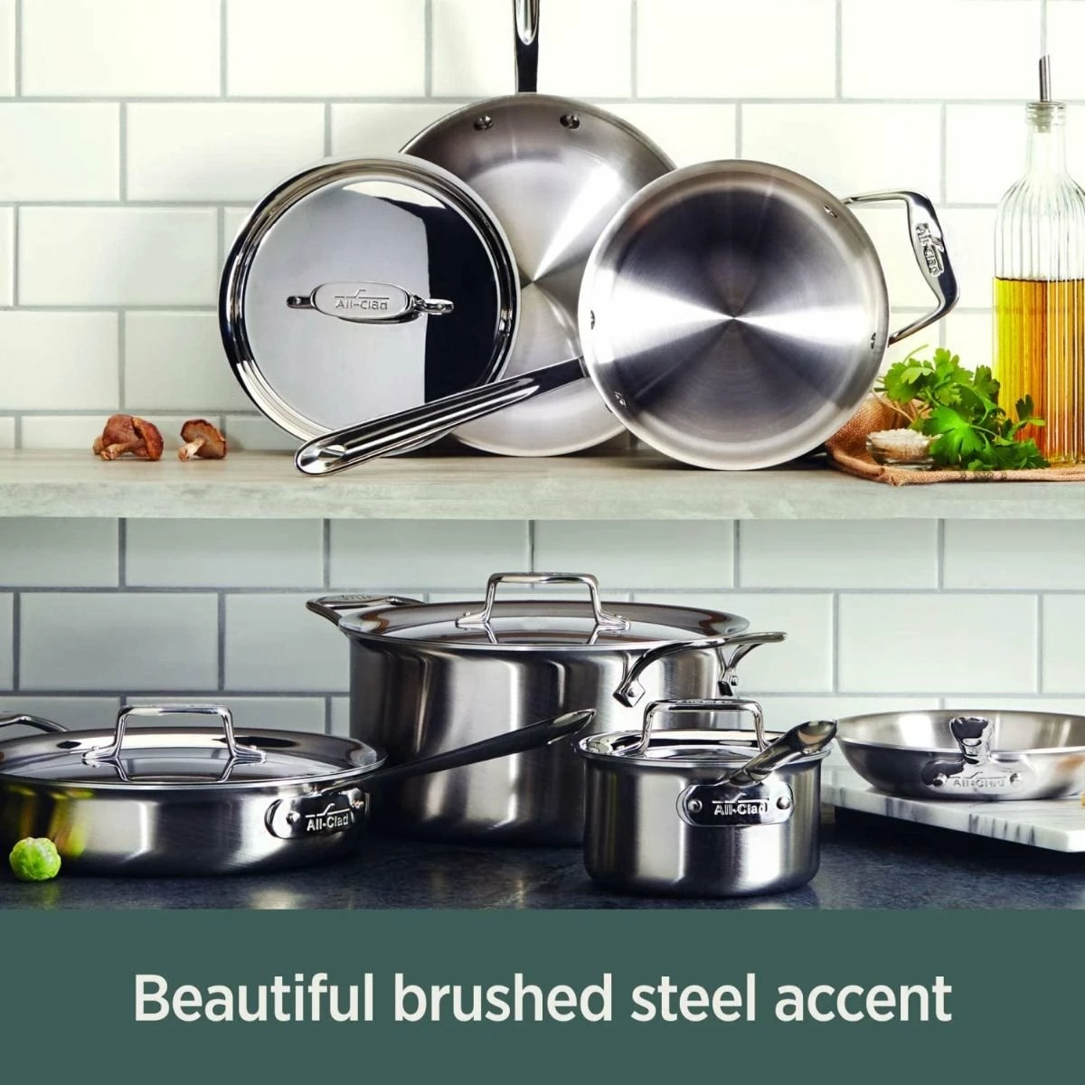 All-Clad D5 Brushed Stainless Steel Saucepan & Lid | 3 Qt. 5 All-Clad D5 Brushed Stainless Steel Saucepan & Lid | 3 Qt. - Image 3