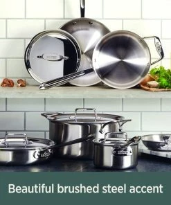 All-Clad D5 Brushed Stainless Steel Saucepan & Lid | 2 Qt. -Cookware Sets Shop d55 7