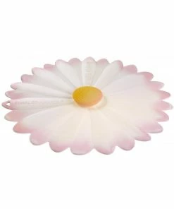 Charles Viancin Silicone Lid | 9" Daisy (White With Pink)