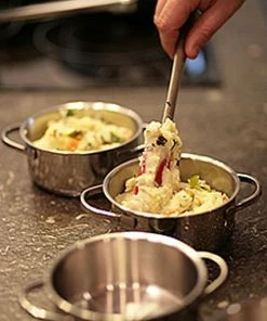 Demeyere RESTO Mini Dutch Oven Set With Lids - 0.58 Qt Each - 4 PC Set