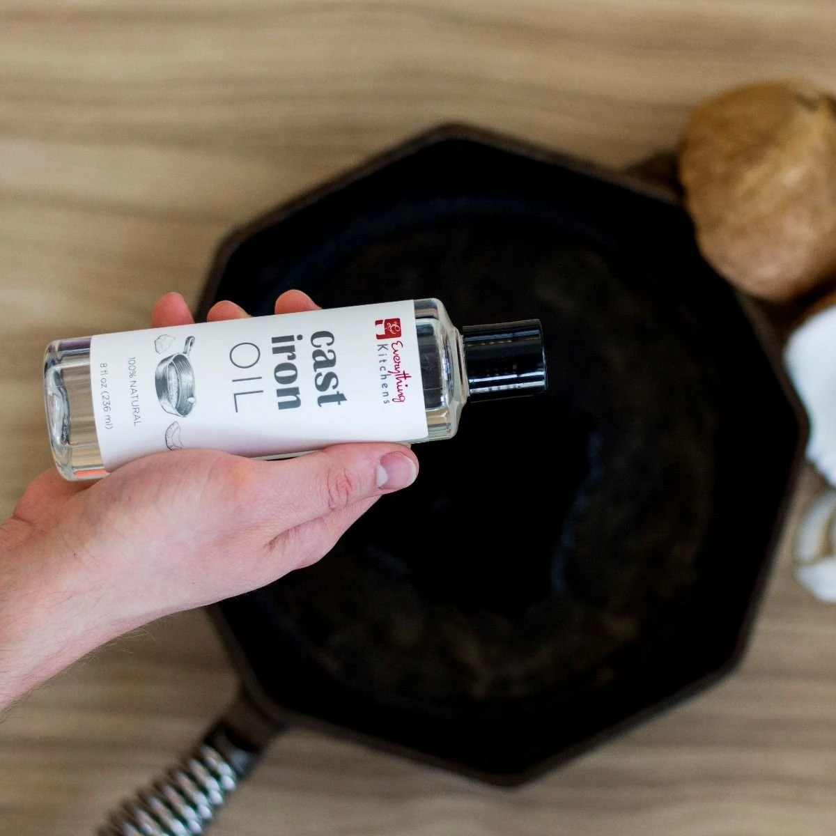Everything Kitchens All-Natural Cast Iron Oil 3 Everything Kitchens All-Natural Cast Iron Oil - Image 2