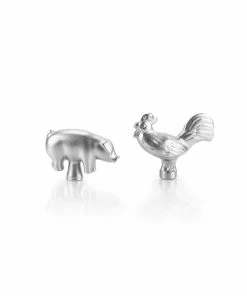 Staub Cast Iron Animal Knobs | Farm Animal Duo