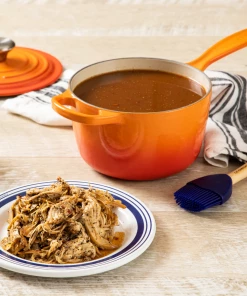 Le Creuset 1.75 Qt. Signature Enameled Cast Iron Saucepan With Stainless Steel Knob | Flame Orange -Cookware Sets Shop flame