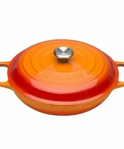 Le Creuset 10-Piece Signature Cookware Set With Stainless Steel Knobs | Flame Orange -Cookware Sets Shop flame main 1 1