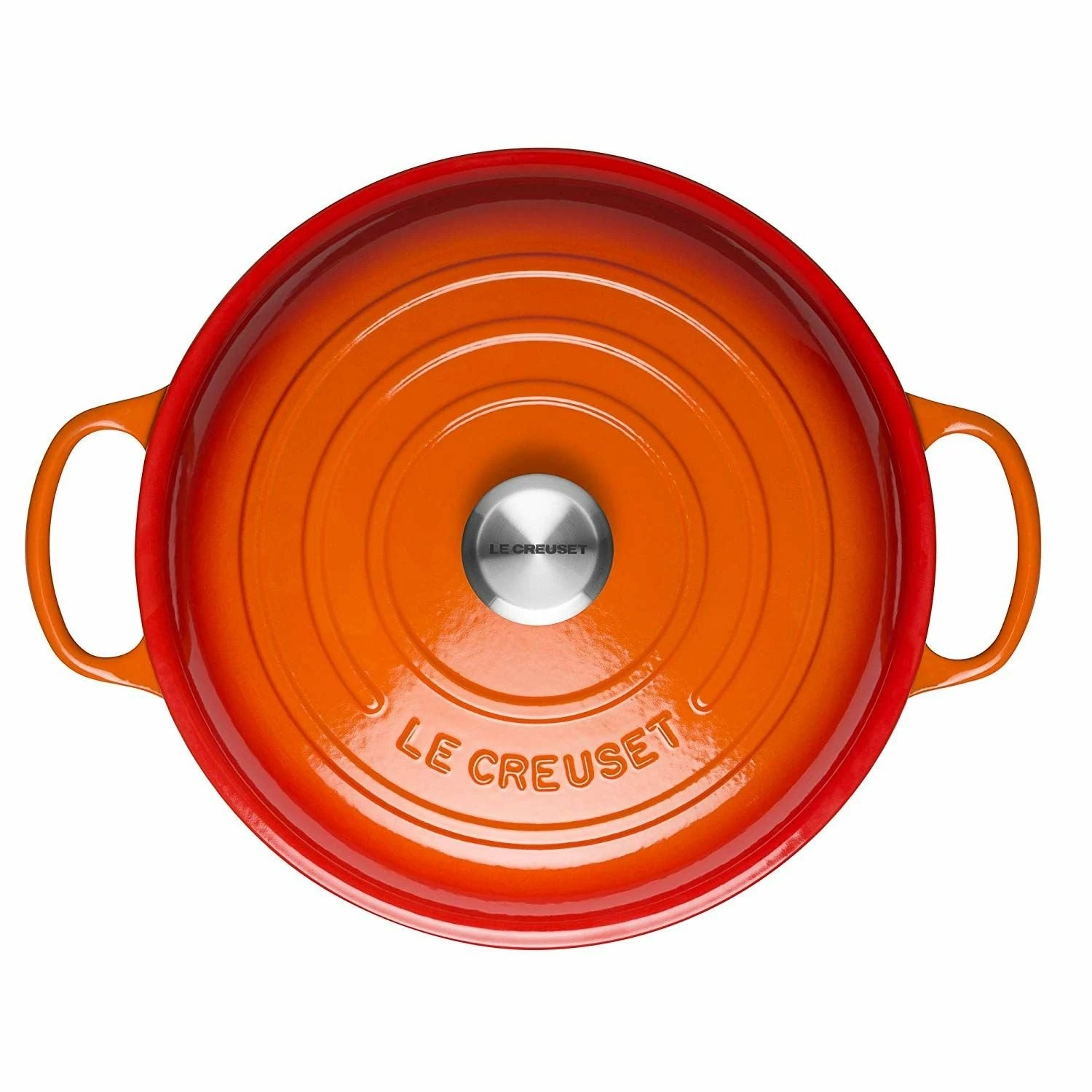 Le Creuset 2.25 Qt. Signature Enameled Cast Iron Braiser With Stainless Steel Knob | Flame Orange 5 Le Creuset 2.25 Qt. Signature Enameled Cast Iron Braiser With Stainless Steel Knob | Flame Orange - Image 3