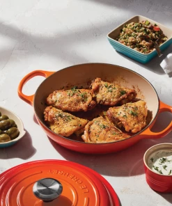 Le Creuset 2.25 Qt. Signature Enameled Cast Iron Braiser With Stainless Steel Knob | Flame Orange 15 Le Creuset 2.25 Qt. Signature Enameled Cast Iron Braiser With Stainless Steel Knob | Flame Orange -Cookware Sets Shop flamelife2 1