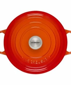 Le Creuset 5-Piece Signature Cookware Set With Stainless Steel Knobs | Flame Orange -Cookware Sets Shop frenchoven2