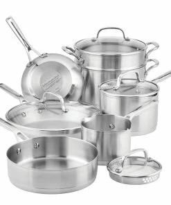 KitchenAid Non-Electrics KitchenAid Stainless Steel 3-Ply Cookware Set | 11-Piece