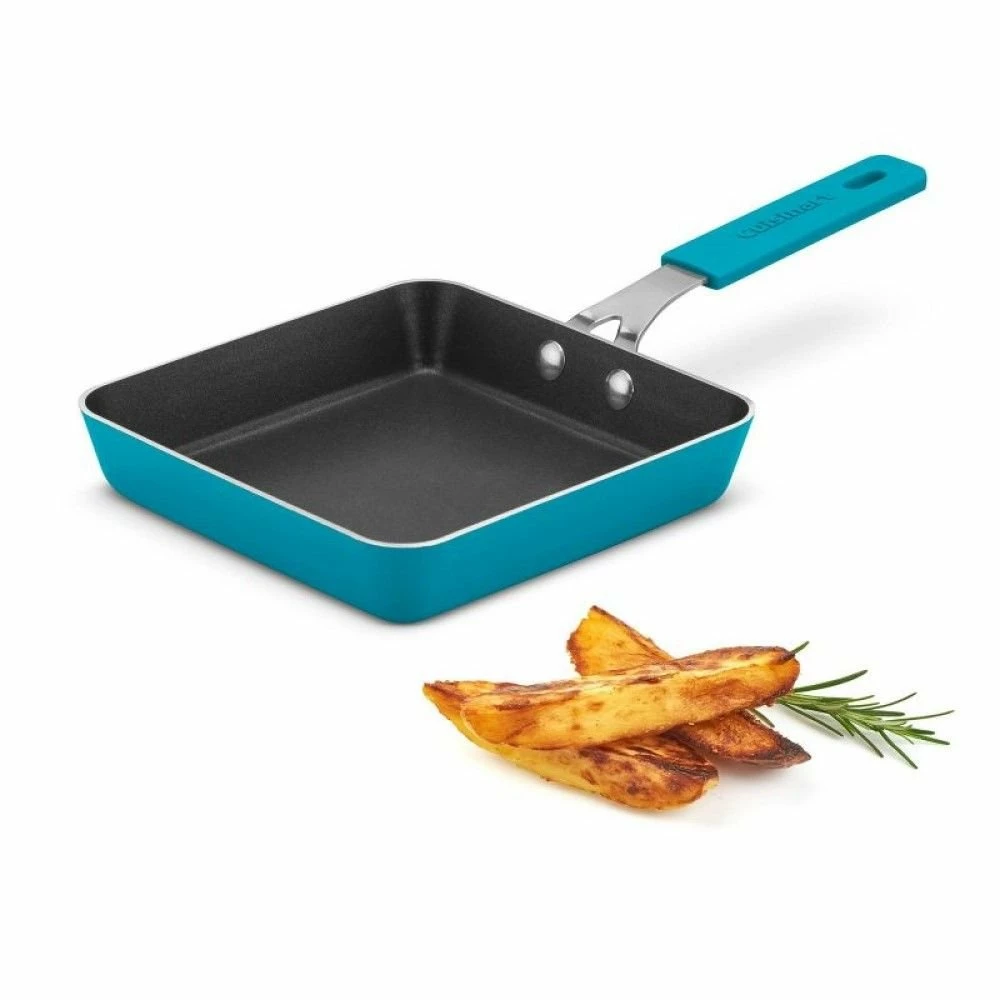 Cuisinart Mini 5.5" Nonstick Square Fry Pan | Turquoise 4 Cuisinart Mini 5.5" Nonstick Square Fry Pan | Turquoise - Image 2